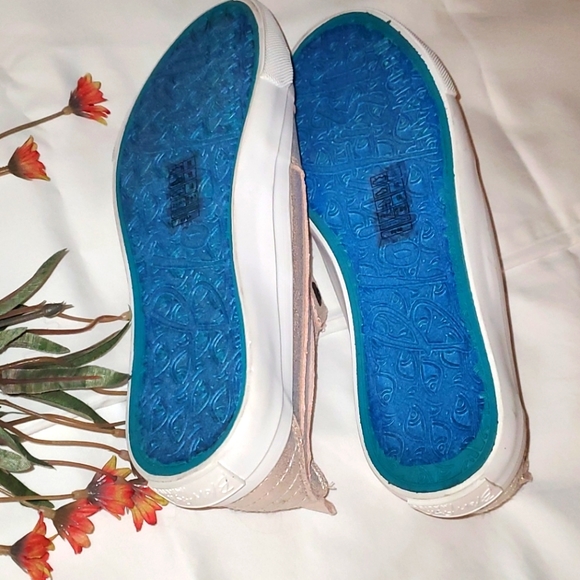 Blowfish Shoes | Blowfish Pink Metallic Slipon Sneakers Sz 65 | Poshmark